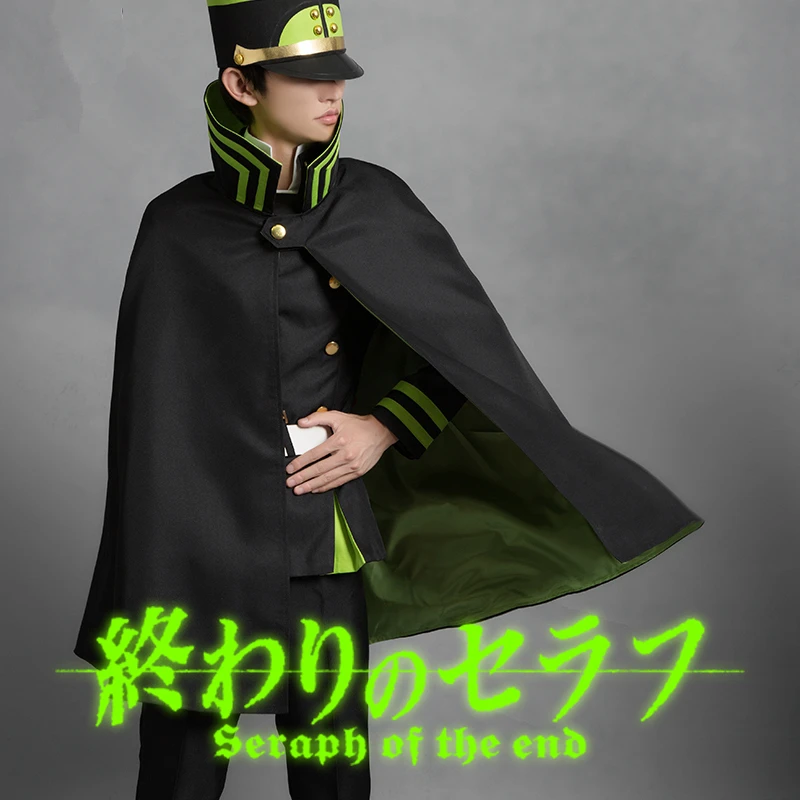 Аниме Высокое качество Серафим конца Owari no Seraph Yuichiro Hyakuya униформа косплей костюм полный комплект костюмы Необычные Вечерние