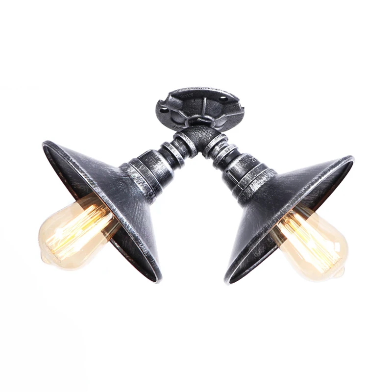 Antique vintage industrial metal pipe replacement bulb ceiling light E27 ceiling lamp Antique vintage industrial metal pipe replacement bulb ceiling light E27 ceiling lamp