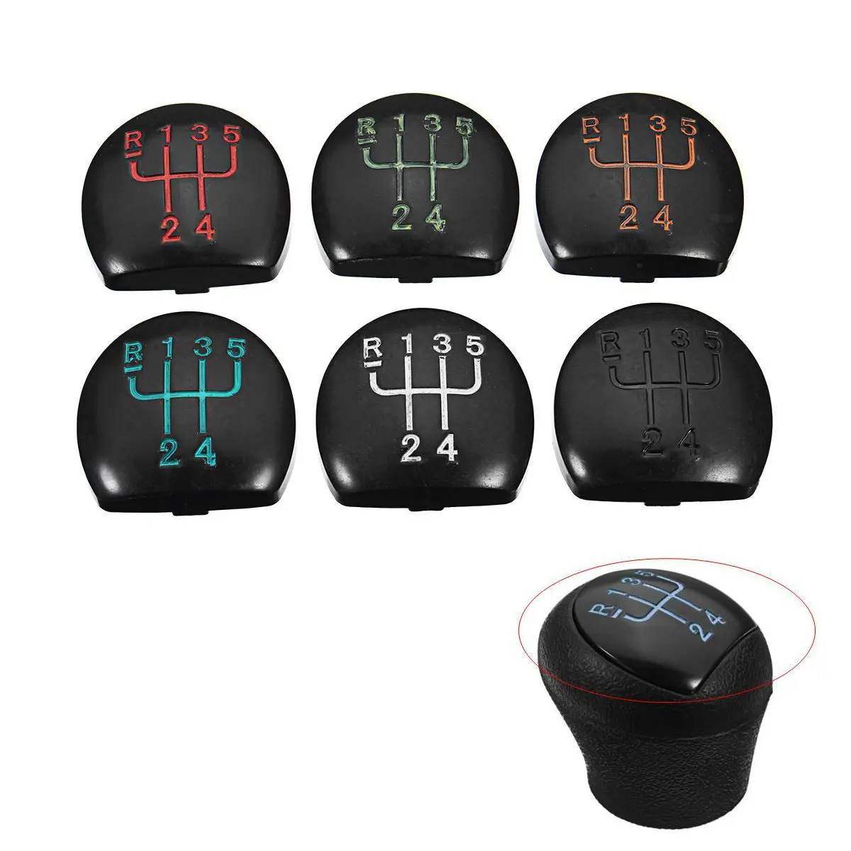 

5 Speed Car Gear Shift Knob Cover Cap for Renault Clio MK2 Car Accessories Styling