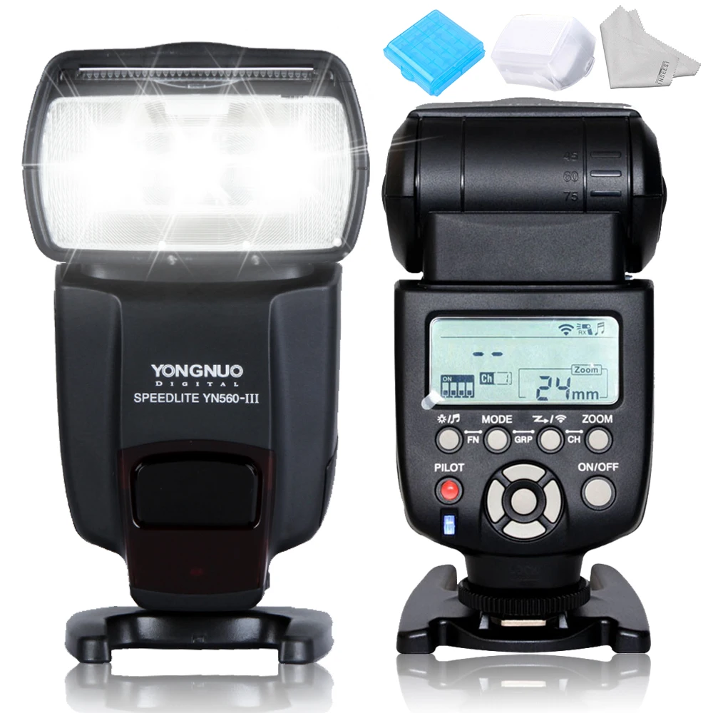 

Yongnuo Universal Wireless Flash Speedlite YN560III YN-560III YN560 III SpeedLlight Integrated 2.4-GHz Receiver For Canon Nikon