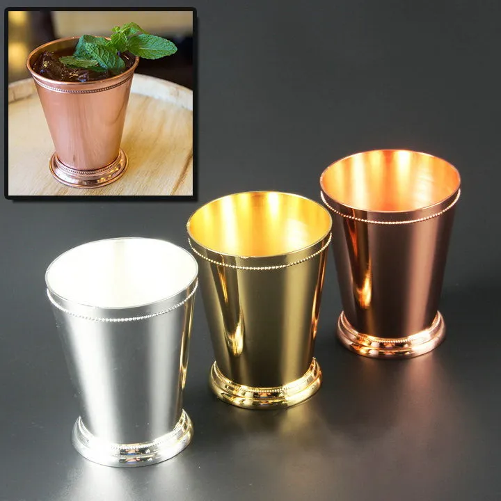 

Mini metal travel mug Mojito Mint Julep cocktail cup mug