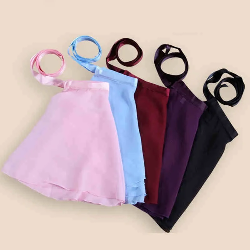 Балетная юбка для танцев; Новинка г.; летний детский однотонный шифоновый тренировочный костюм; балетное платье-пачка для девочек