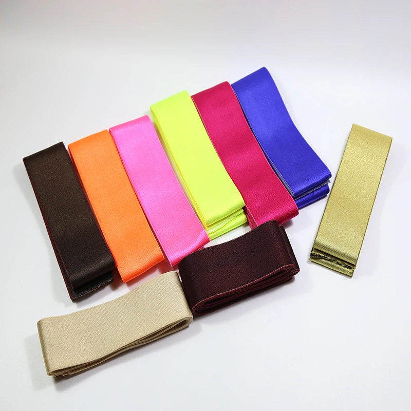 Цветные эластичные ленты из спандекса 38 мм Гладкая поверхность эластичная лента сумки для одежды брюки эластичные резиновые DIY Швейные аксессуары