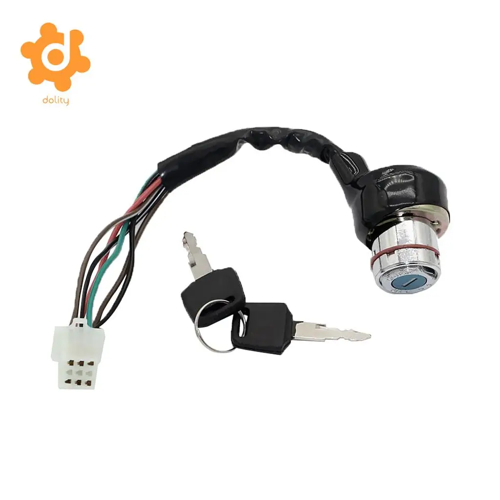 6 Wire Ignition Key Switch for 150cc 200cc 250cc Pit Quad Dirt Bike ATV Buggy