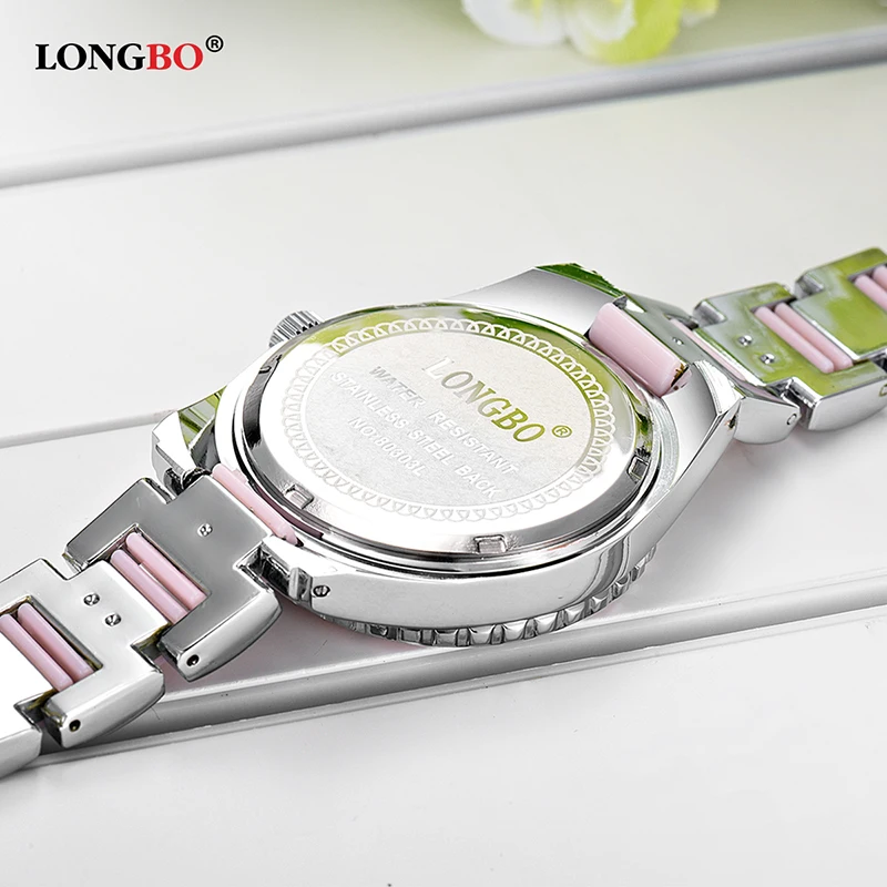 Бренд LONGBO Лидер продаж роскошные женские часы Дамская мода светящиеся кварцевые часы повседневные женские водонепроницаемые наручные часы 80303