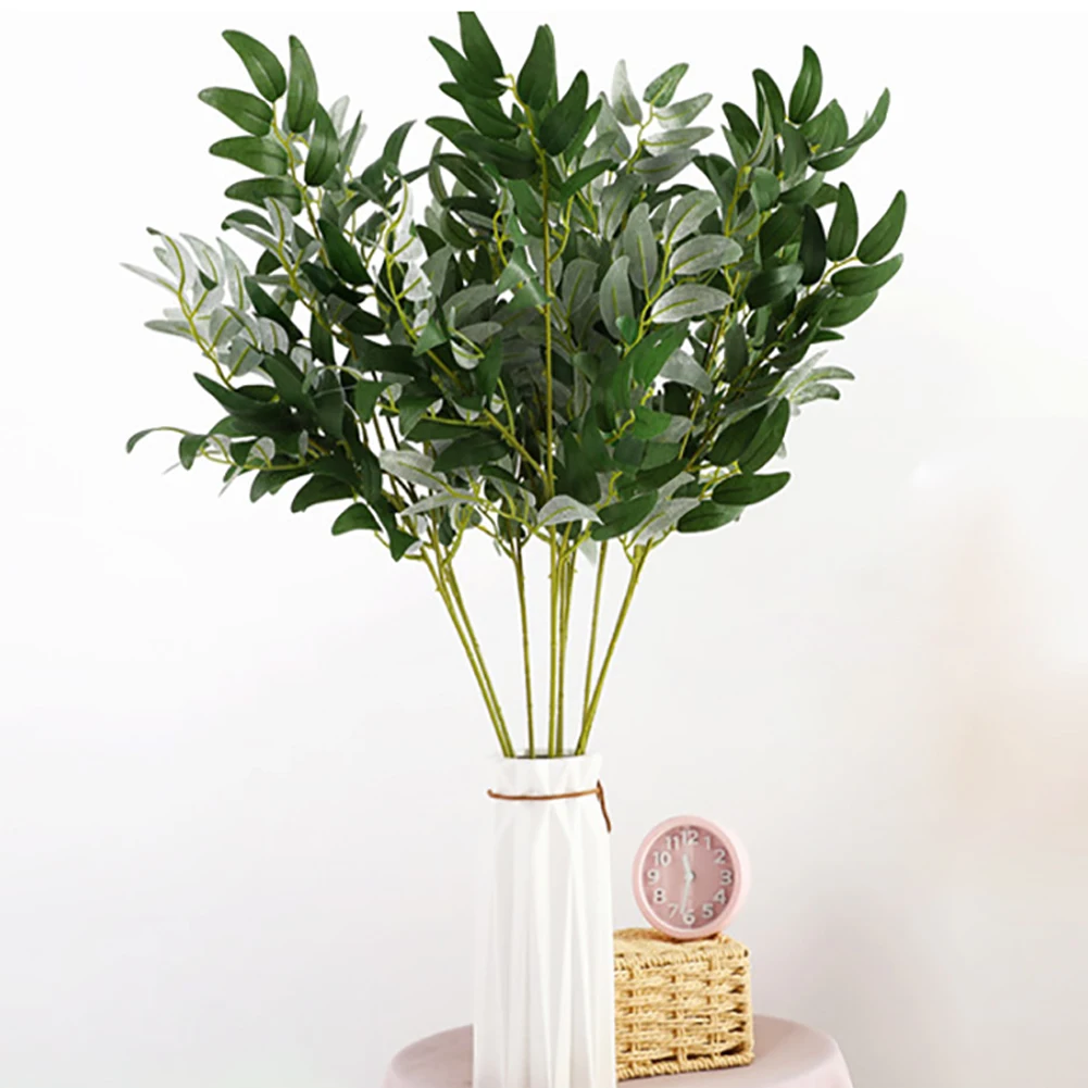 

Fake Plants Forest Simulation Artificial Willow Leaves Ornament Faux Bouquet Party Office Wedding Foliage Decoration Home Garden