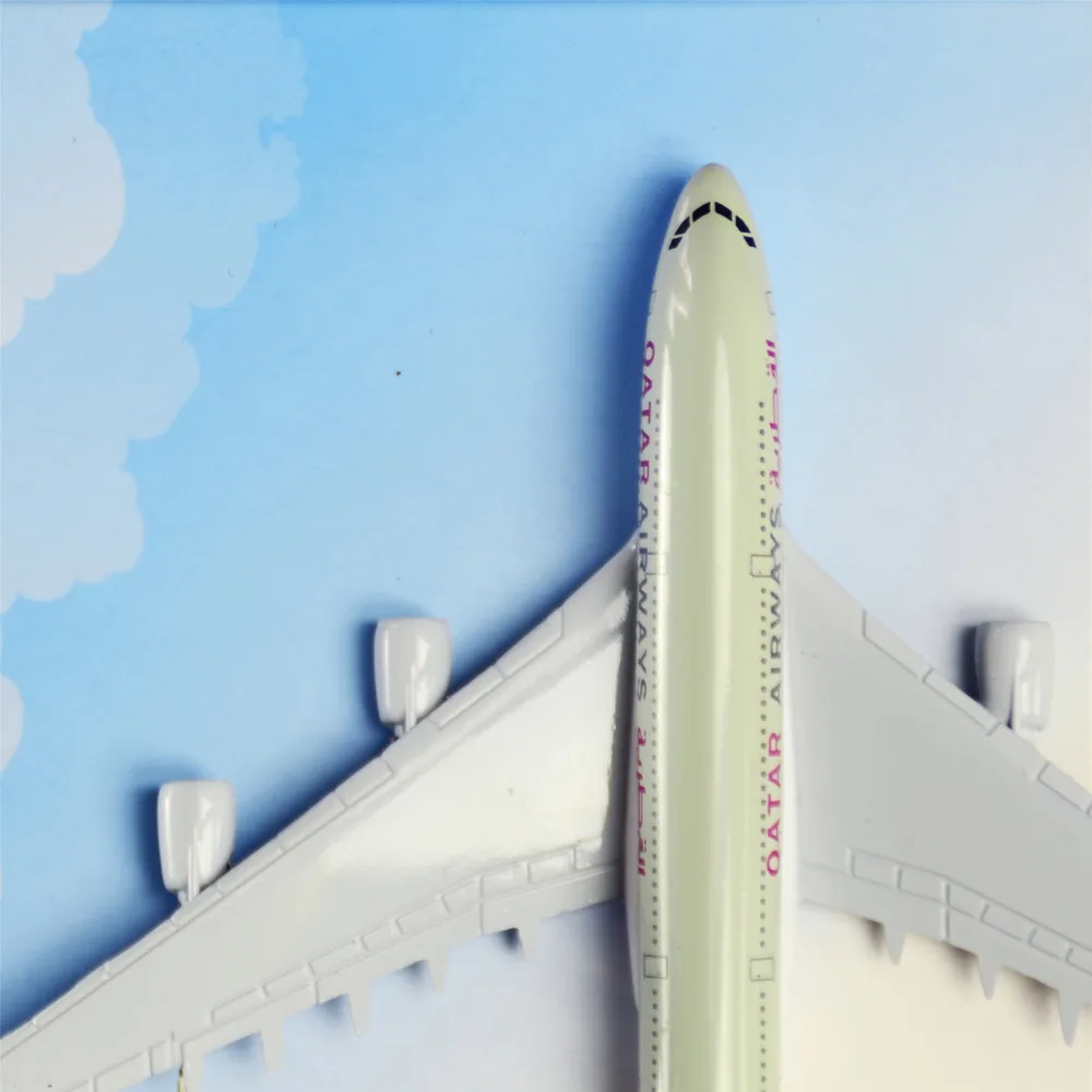 Qatar Airways Company Q C S C A380 Metal Souvenir Model Airplane Die Cast Vehicles Toys Games