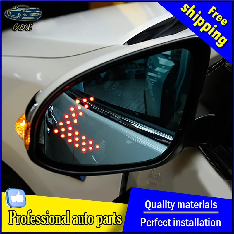 For Toyota Camry Blue rearview mirror car styling 2015 2016 For Camry rearview mirror LED turn