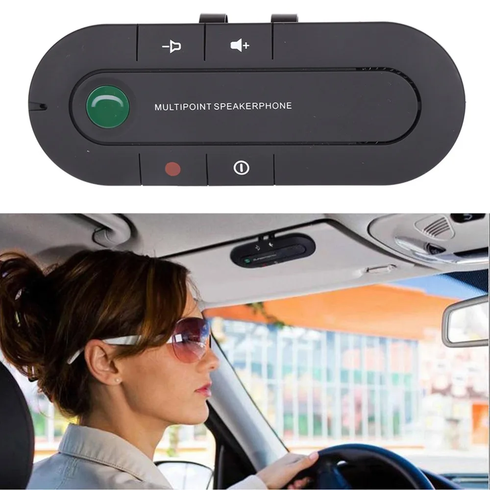 Bluetooth спикерфон 4,1+ EDR беспроводной аудио музыкальный приемник Hands Free Bluetooth автомобильный комплект солнцезащитный козырек портативный Bluetooth