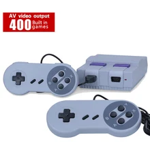 ТВ игровая консоль портативная игровая консоль для классических игр Nes Встроенная 400 различных игр PAL& NTSC двойной геймпад