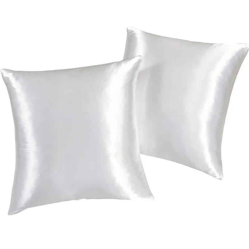 

Luxury Satin Pillow case Soft Comfort 70x70cm Home pink/white/black Pillowcase