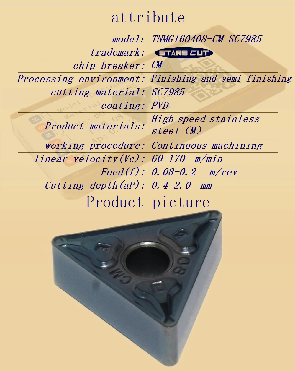 TNMG160408-CM SC7985