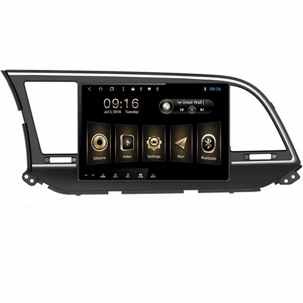 Best 9" Android 8.0 Car Stereo Radio For Hyundai Elantra 2016-2018 GPS Navigation Headunit 3
