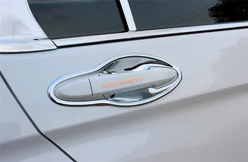 

For Honda City 2014 2015 2016 Chrome Side Door Handle Bowl Cover Trims 8pcs