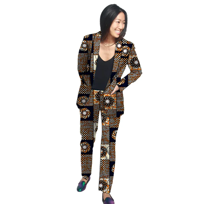 Formal Shawl Collar blazers for women with trouser custom African print pant suits dashiki patterns elegant Ankara suits Formal Shawl Collar blazers for women with trouser custom African print pant suits dashiki patterns elegant Ankara suits