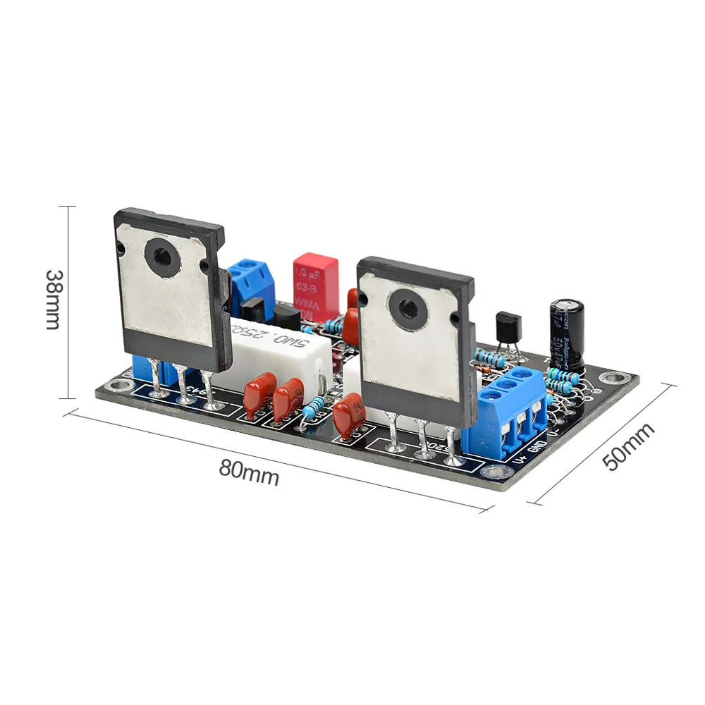 Aiyima 100W 2sc5200 + 2sa1943 Eindversterker Audio Bord Hifi Mono Eenkanaals Geluidsversterker Luidspreker Thuisbioscoop Amplificador