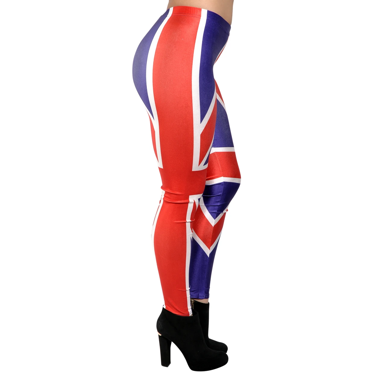 Women's British Flag Leggings Large Blue (1)