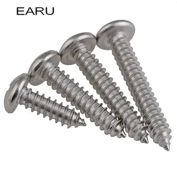 

304 Stainless Steel Round Phillips Head Tapping Screw Bolt M4*6/8/10/12/14/16/18/20/22/25/30/32/35/40/45/50/55/60/65/70/75/80