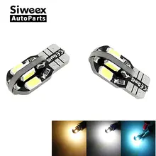 2 X Canbus без Ошибок T10 белый теплый белый синий 8 5730 SMD СВЕТОДИОДНЫЙ Автомобильный боковой клиновидный светильник W5W лампа 12 В лампа приборной панели