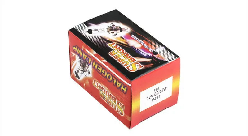 car headlight 10pcs H4 Halogen Bulb 55W 12V Super Bright Car Headlight Lamp Fog Lights High Power Auto Light Bulbs 5000K White fog light for car