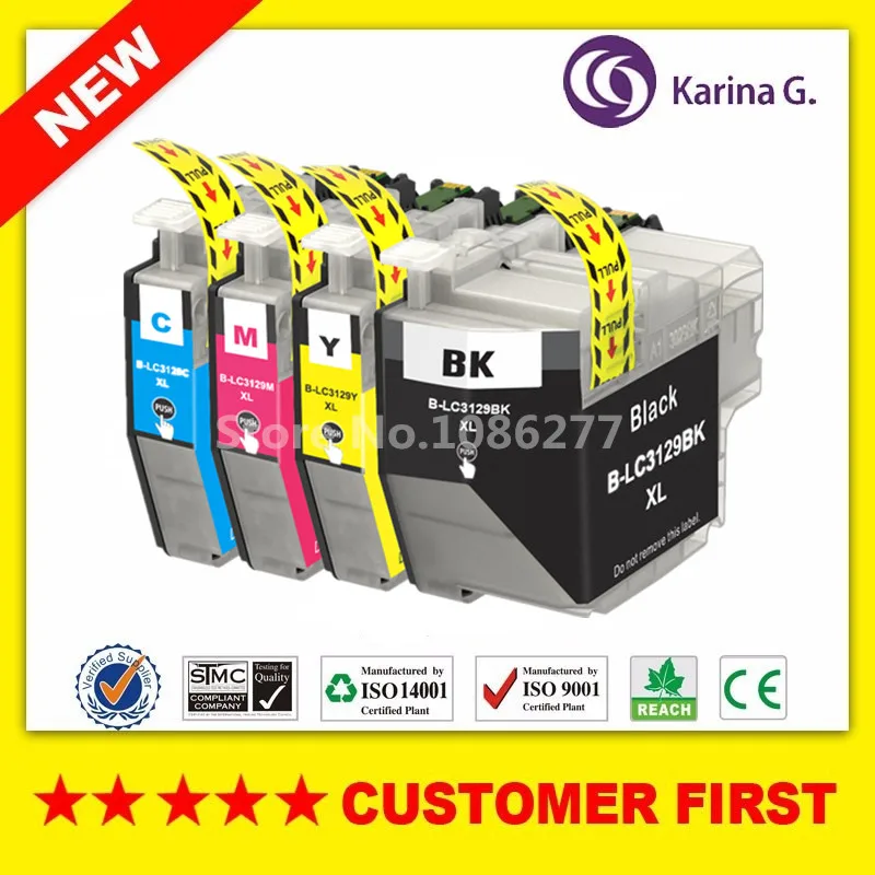 

1Set for LC3129 LC 3129 ink Cartridge for Brother MFC-J6995CDW full ink for lc3129 Apply to Japan