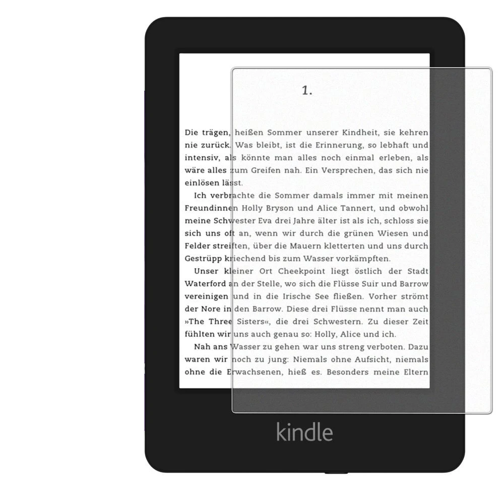 2PCS tempered glass screen protector for kindle paperwhite 6'' ereader screen protective film