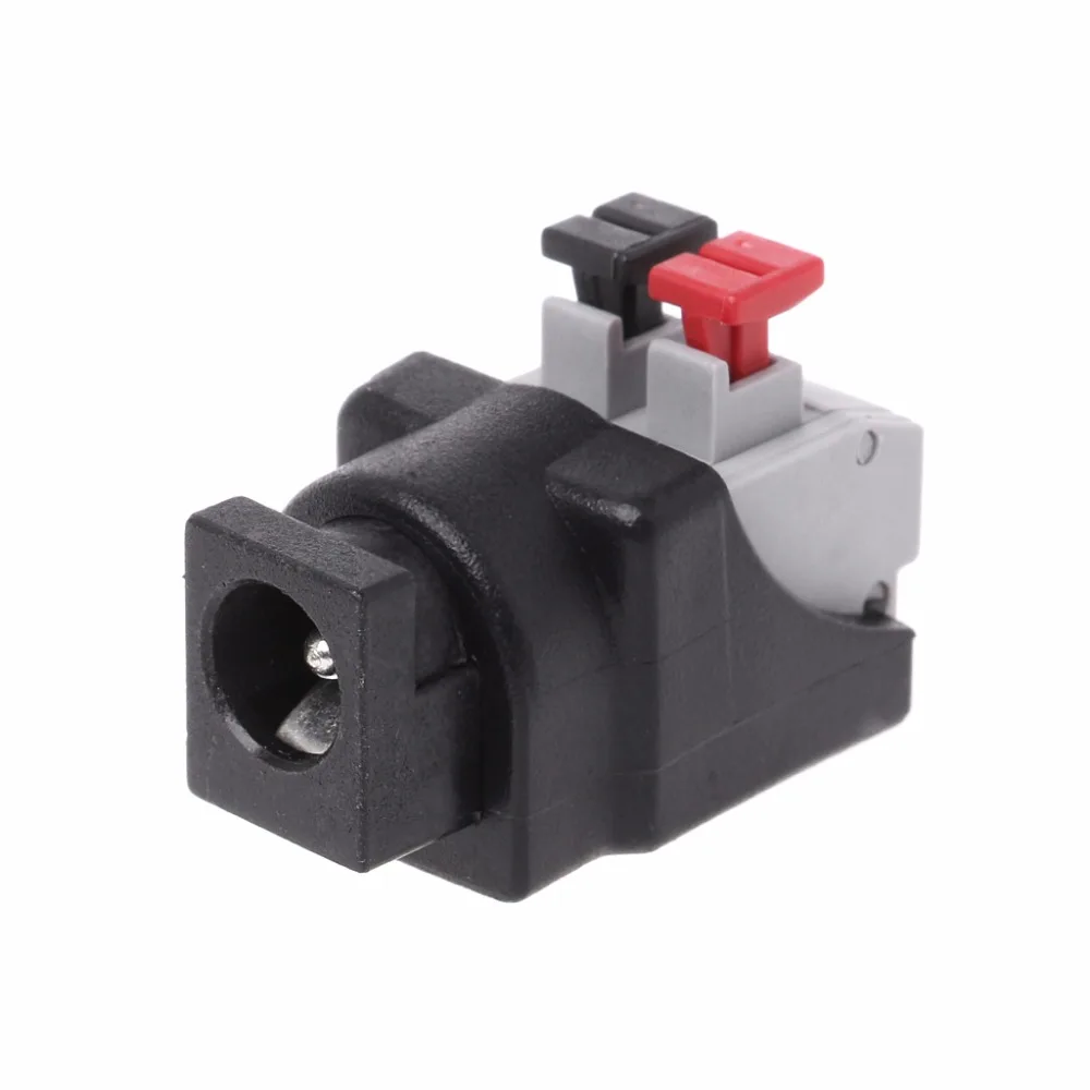 

5.5x2.1mm DC Female Jack Connector Plug Adapter Push Type Quick Power Connector