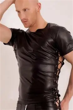

Exotic Tanks for Men Sexy Costumes Night Party Clubwear Latex Catsuit Plus Size Lingerie Wetlook Lenceria Porno Sexy Pole Dance