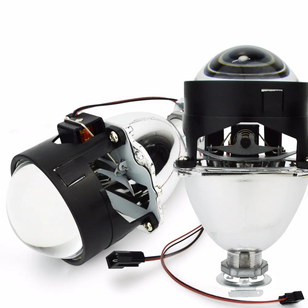 Safego hid projector lens h1 xenon blub 2.5 inch motorcycle projector