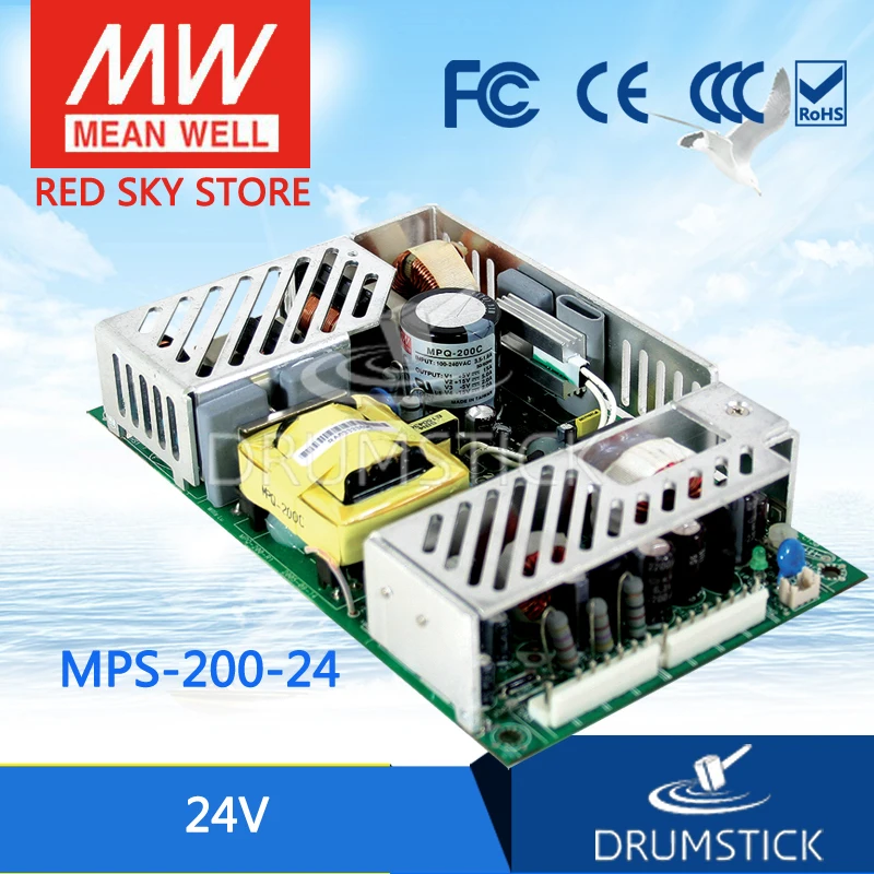 

MEAN WELL MPS-200-24 24V 8.4A meanwell MPS-200 24V 201.6W Single Output Medical Type