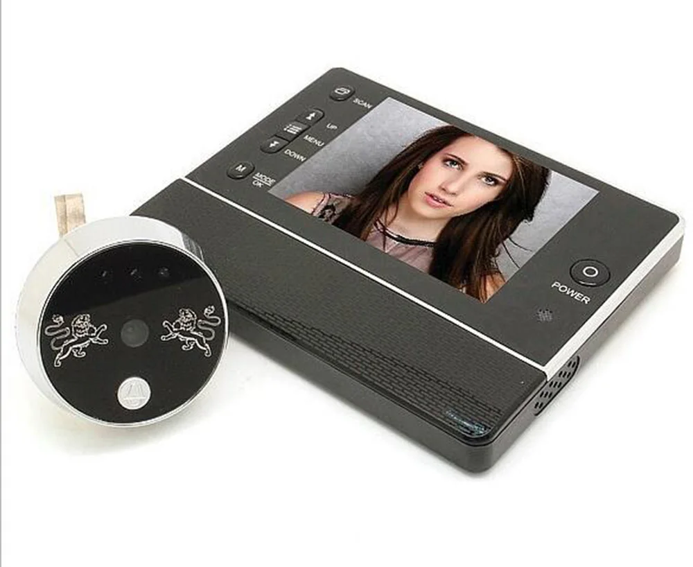 

3.5" inch LCD Digital Doorbell Peephole Interfone Viewer Camera DVR Night Vision 120 Degree Do not disturb function Cat's Eye