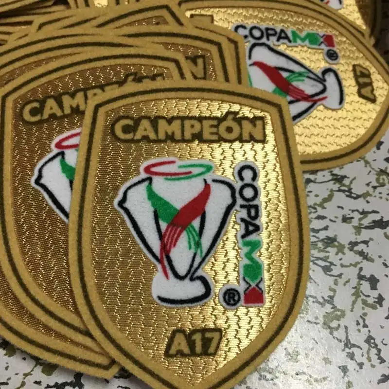 LIGA MX A17 C17 патч COPA MX A17 C17 A18 C19 футбольная нашивка значок кашемир Материал бархат