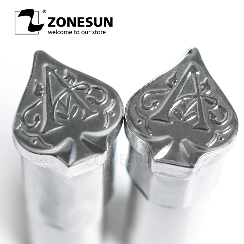 

ZONESUN Spade A Sugar Logo Tablet Press 3D Punch Mold Candy Milk Punching Custom Logo Punch Stamp Die Mould TDP 1.5/5 Machine