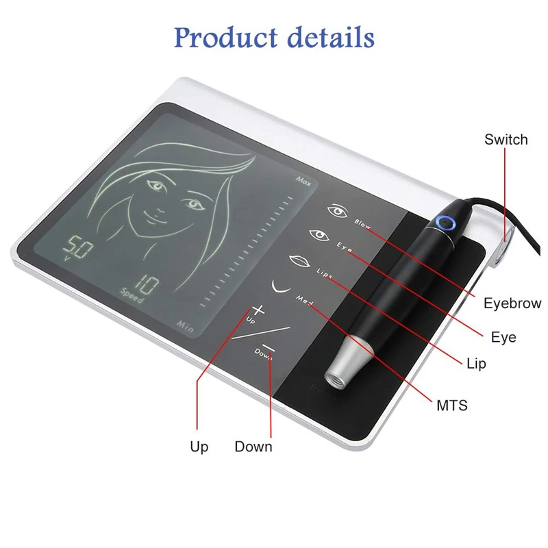 Permanente a Linha dos Lábios Linha dos Olhos com Painel Atuagem Sobrancelhas Maquiagem Touch Screen 6 atuagem sobrancelhas maquiagem permanente, a linha dos
