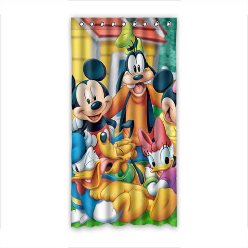 Good Looking mickey valance Hot Selling Valance Cartoon Mickey Mouse And Minnie Window Curtain Beautiful For Home Cafe Decor 50 X96 Curtains Windows In Doorscurtains Led Aliexpress