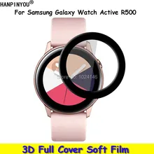 Для samsung Galaxy Watch Active R500 3D изогнутый Cambered полное покрытие мягкая ПЭТ пленка протектор экрана(не закаленное стекло