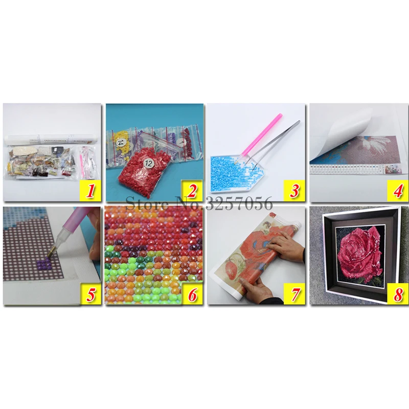 Diy Алмазная картина алмазная Детский мультфильм настоящий Единорог круглая