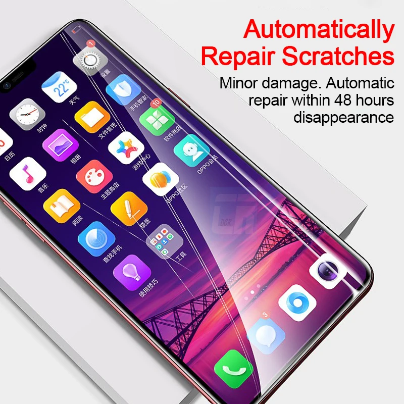 15D полностью мягкая Гидрогелевая пленка для OPPO Reno 2Z R17 F11 Pro Защитная пленка для экрана для OPPO Find X R15 R11S R9S Plus F7 не стекло
