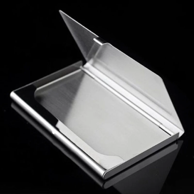 Details about   NWT  ID HOLDER BUSINESS CARD HOLDER SILVER