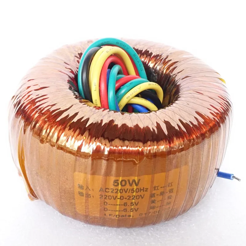 Goedkoop Vacu uuml;m buis versterkers Ring transformator 50 W output 220V 0 220V 0 6.5 V 0 6.5 V