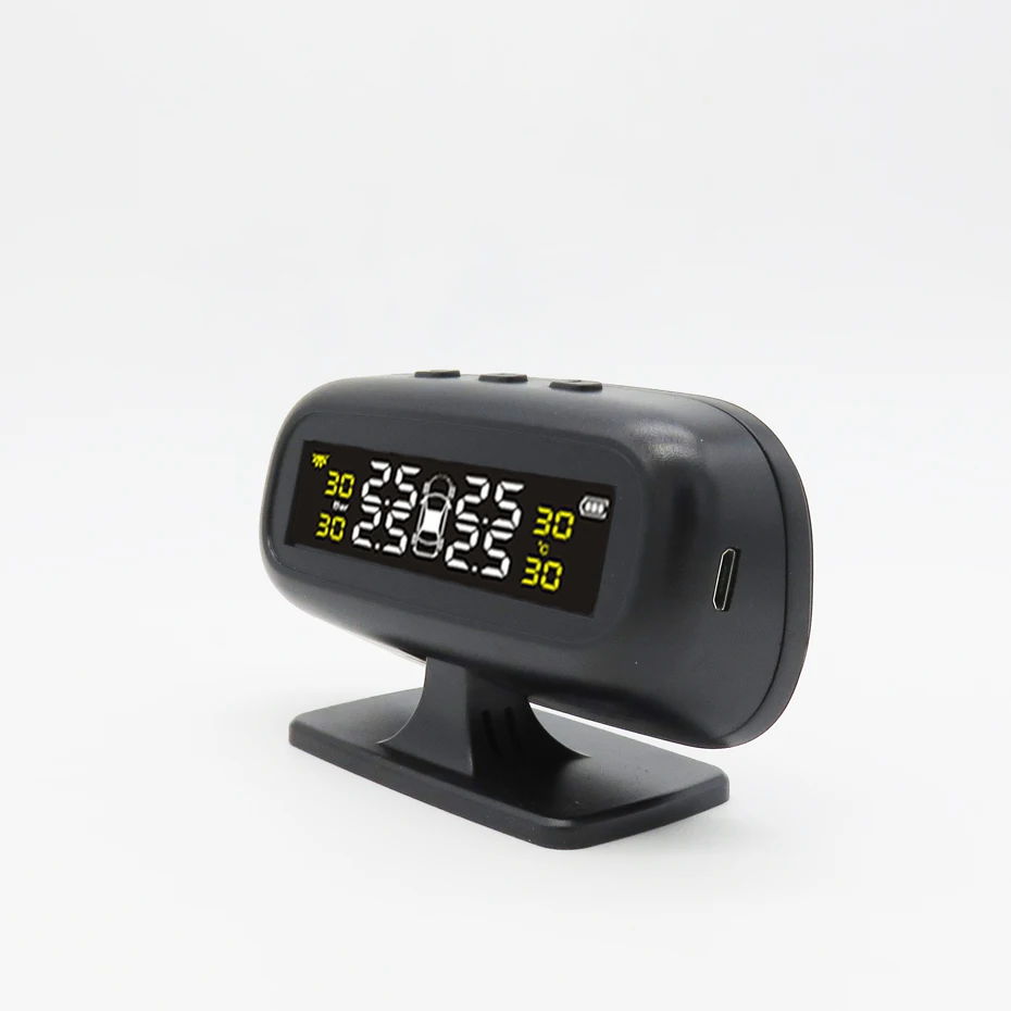 TPMS Tire Pressure Alarm Monitoring System Smart Solar Tyre Pressure Monitor 4 Sensor Valve TMPS Visture  New S05W S05N D03N