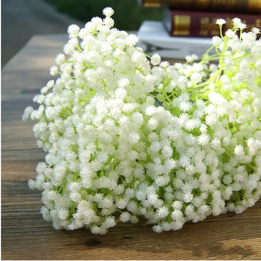 Gypsophila шелковые детские дышащие Искусственные цветы из шелка растения для дома