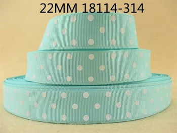 

7/8"22mm dot high quality printed polyester ribbon, DIY handmade materials, wedding gift wrap,10Y18114