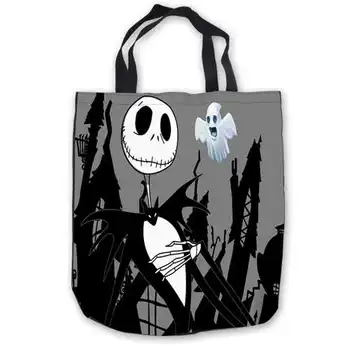 

Custom Canvas jack_skellin _and_lord gton (1) ToteBags Hand Bags Shopping Bag Casual Beach HandBags Foldable 180911-04-8