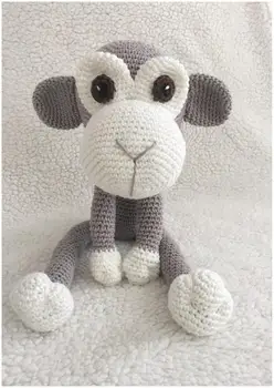 

armigurumi doll rattle monkey model number w127