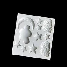 Star Moon Shape Silicone Mould