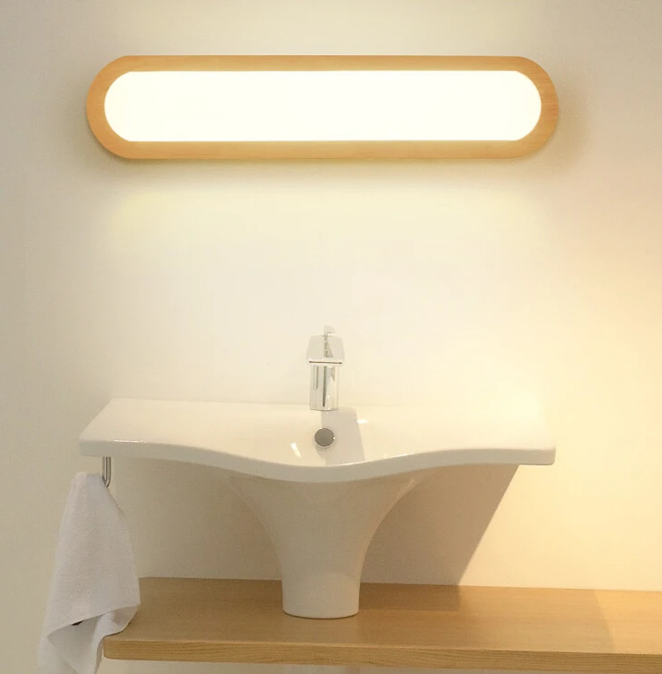 Creative Nordic Bedroom Wood Wall Light 110 240v Foyer Study Background Lamp Bathroom Mirror Lighting Led Indoor Wall Lamps Aliexpress