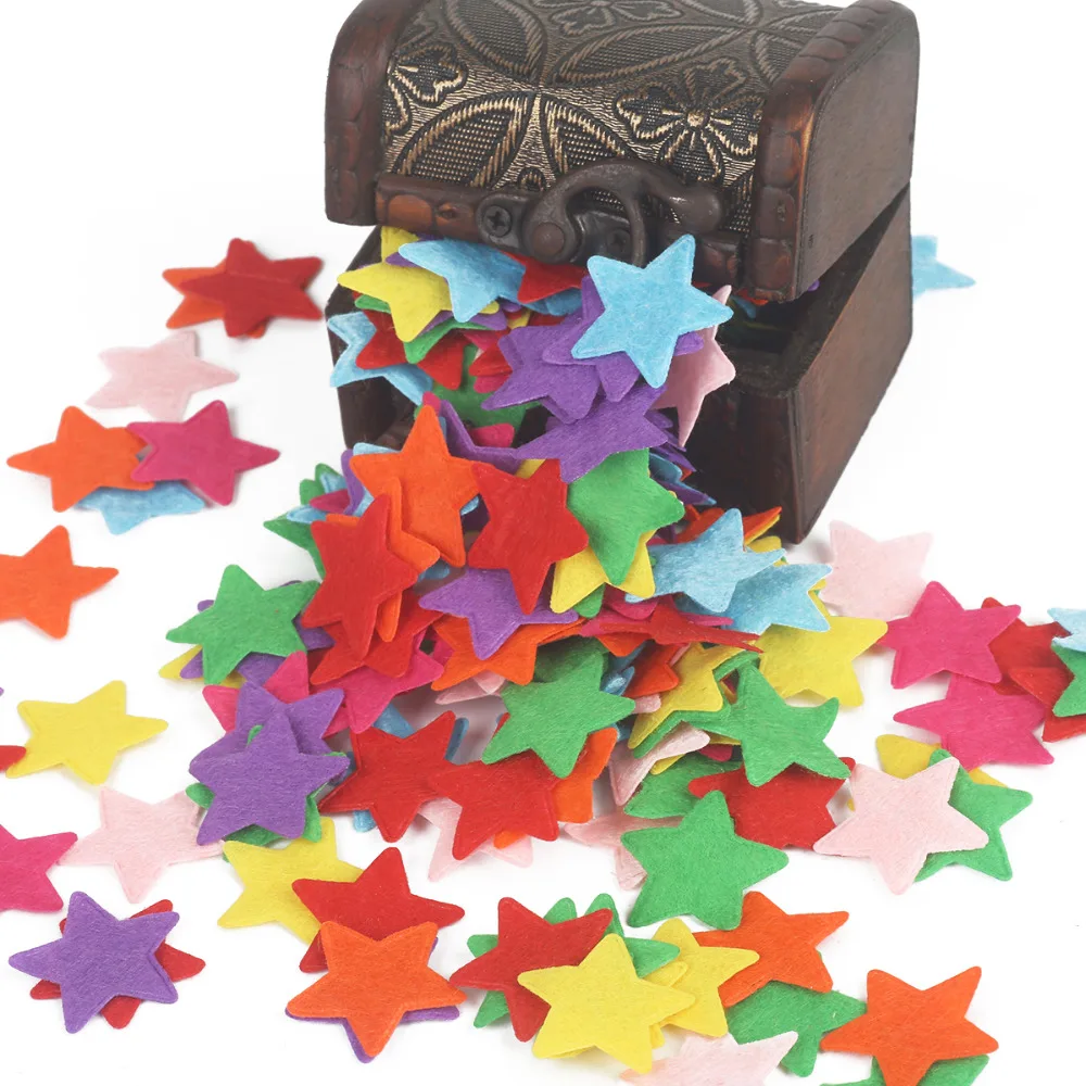 Flower/Heart/Butterfly Non-Woven Felt Fabric 100pcs sewing pins,sewing fabric paste