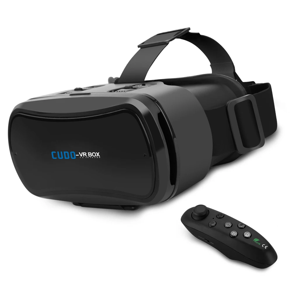 CUDO 3D VR Box Virtual Reality Headset 3D Blue ray Lens Glasses for 4.7