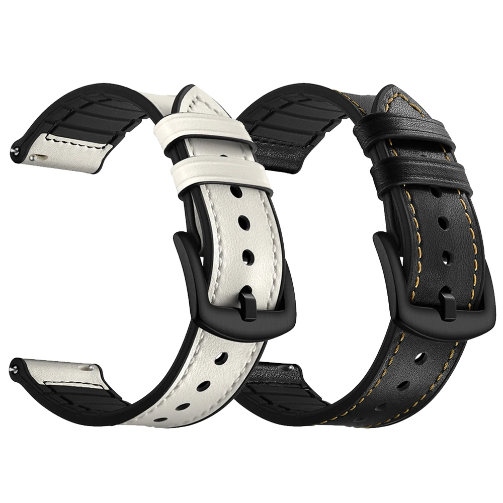 

22mm Universal Strap for Samsung Galaxy Watch 46mm S3 Leather Band Wrist Strap for Huawei gt HONOR Magic Huami Amazfit 2 2S band